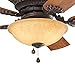 Lynstead 52-in Specialty Bronze Flush Mount Indoor Residential Ceiling Fan with LED Light Kit