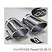 Rupse Chrome Exhaust Muffler Tip for Vw Eos Passat CC 2008 2009 2010 2011 2012