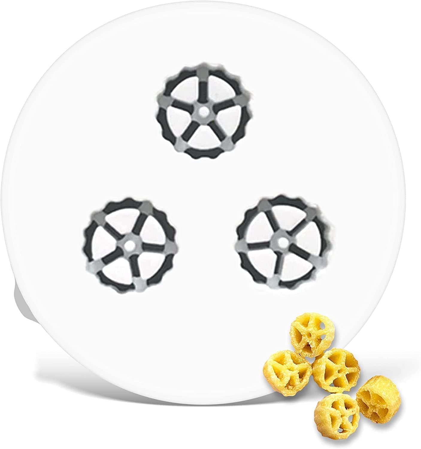 MY PASTA Wheels - Accessories Compatible with Pasta Maker Avance 7000 Matrices Pasta Disc for Homemade Pastadie