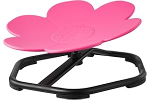 Uargd Rotating Chair, 220 lbs Capacity, Flower-Shaped Sensory Spinning Seat, Autism-Friendly Toy with Stable Metal Base, Spin
