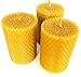 Beeswax Candle Set of 3 Handmade Candles Best for Gift and Home Decor 100% Pure Quality (Size 3.34×2.16 in)