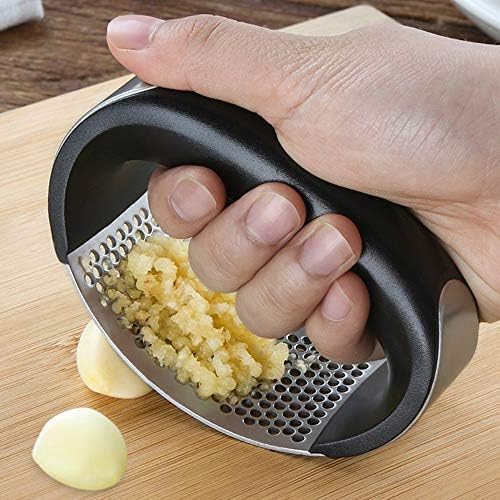 Bobopai Garlic Press Stainless Steel Professional Garlic Mincer Ginger