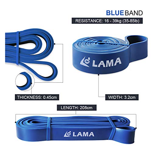 LAMA-Resistance-Bands-Pull-Up-Assist-Bands-for-Powerlifting-and-Yoga-Premium-Latex-Durable-Workout-Stretch-Exercise-Loop-Crossfit-Bands-for-Men-and-Women-Training-Fitness-Bands
