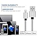 Lightning Cable, Bestronic iPhone Charger 3Pack 10FT Ultra Long Nylon Braided USB Cable Cord Compatible with iPhone7 7Plus 6s 6sPlus 6 6Plus 5 5s 5c SE iPad iPod & More (Grey&White)