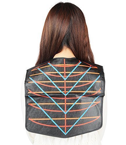 PERFEHAIR Salon Barber Hair Cutting Collar, Stylist Waterproof Coloring Cape Cover-Black Color