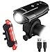 Rechargeble LED Bike Lights Set,Teorder 2000mAh Lithium Battery Cycling Headlight,LED Bicycle Lights Front and Rear Waterproof Reflector,1000lm,4 Light Modes(Mount Accessories & 2 USB Cable)