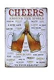 Nafico Decorative Signs Metal Iron Tin Sign Vintage Retro Cheers Beer Wall Decoration Art Bar Home Decor 8