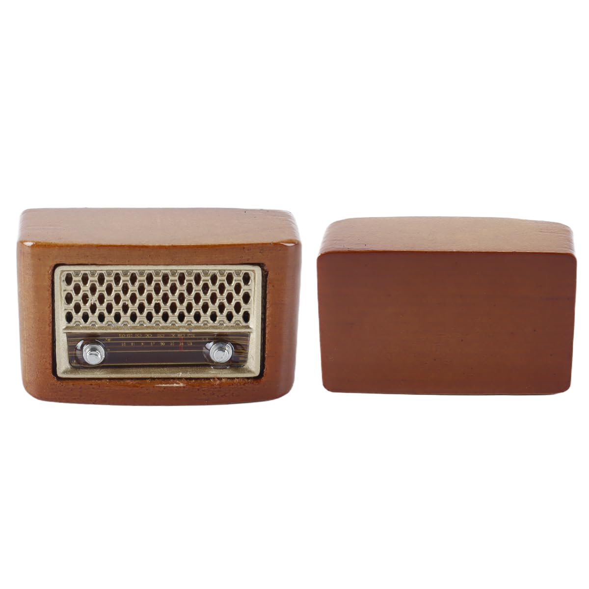 Ausi Dollhouse Radio, 1:12 Miniature Retro Radio Model Dollhouse Decoration Accessories Plaything for Role Play Playhouse Plaything