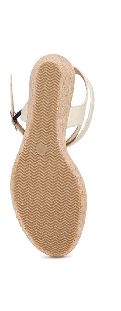 marcloire women/girls stylish cream heels/wedges fashion sandal faux leather