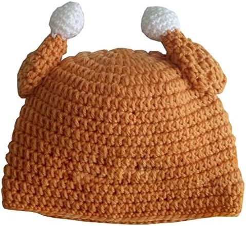 Turkey Thanksgiving Baby Hat - Brown Winter Crochet Beanie
