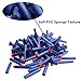QUN FENG Refill Bullet Darts 100 Pack for Ammo Nerf N-strike Modulus Elite Bullets Blasters Rebelle Dart Guns Toy for boys,blue