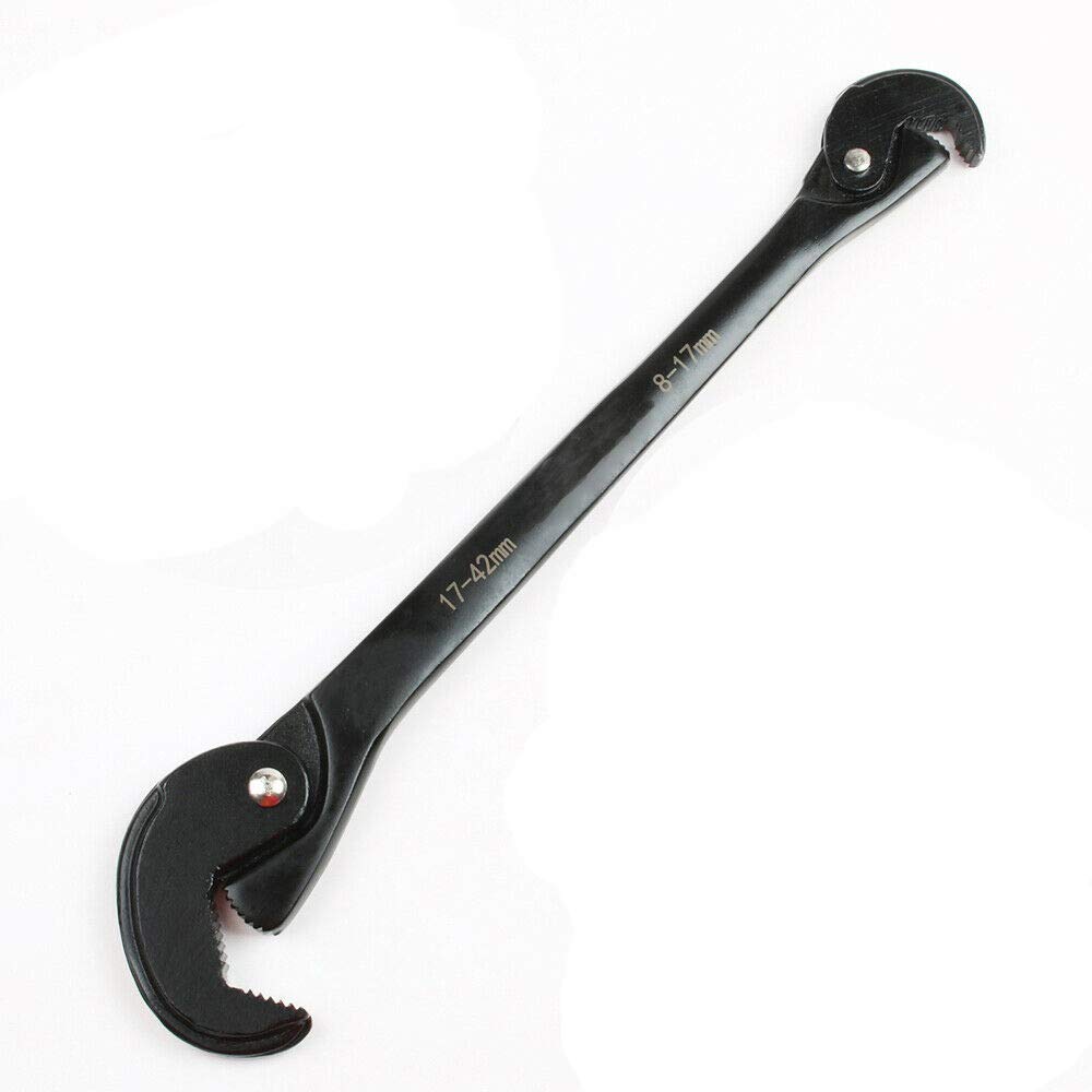 Adjustable Wrench Multi-Function Universal Spanner Tools Quick Snap Grip Wrench for Craftsman & Plumbers (8-42mm Opening)