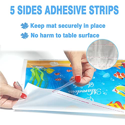 Table Topper Disposable Stickon Placemats for Girls & Boys Kids
