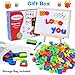 Magnetic Letters and Numbers for Toddlers with Double-Side Magnet Board - ABC Uppercase Lowercase EVA Alphabet Letters for Kids - Classroom Home Education Spelling Learning Set including Storage Bag