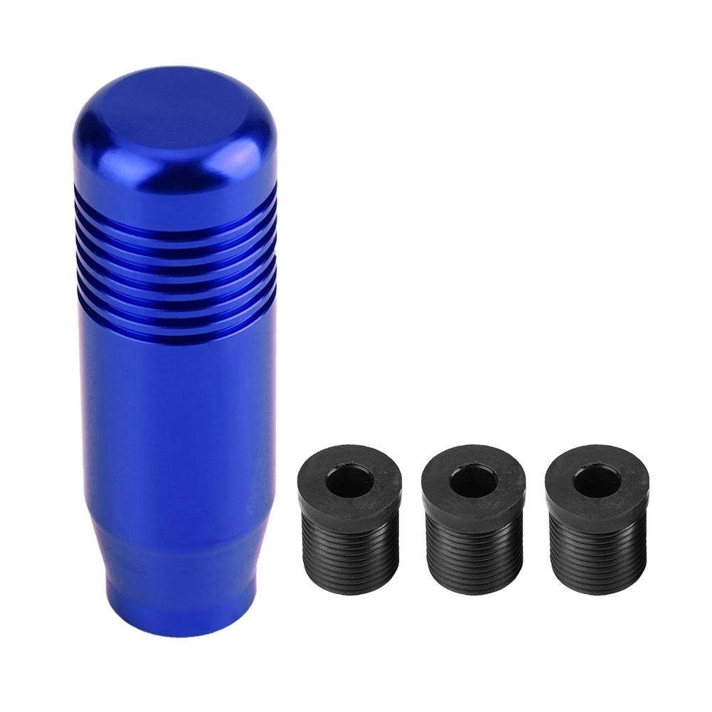 EVGATSAUTO Gear Shift Knob，8.5cm Aluminum Alloy Car Manual Gear Shift Knob Handle Shifter Head(Blue)