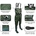 Chest Fishing Waders for Men & Women with Boots- Hunting Nylon PVC Boothfoot Waders - Includes Bonus Wader Hanger & Wading Belt - Leak-Proof & Waterproof Guaranteed