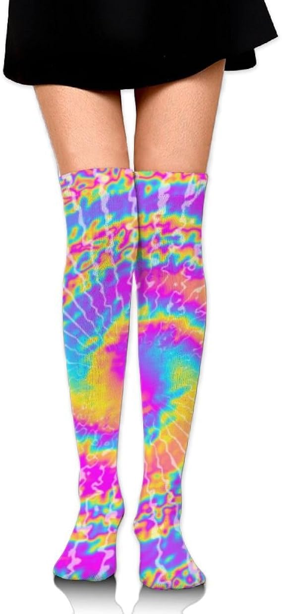 Tie Dye Convenient Woman's Knee High Compression Socks