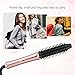 PRETTY SEE Curling Wand Interchangeable Curling Iron Ceramic Barrels Electric Hair Curler with Carry Case, Rose Gold