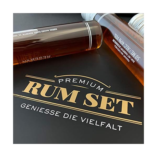 Sierra Madre Tasting Kits Premium Rum Tasting Set Enthält 5 beliebte Rums 50ML pro Flasche Ideal als Geschenk – Bild 6