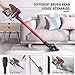 Cordless Vacuum, ONSON Stick Vacuum Cleaner, 150W Powerful Cleaning Lightweight 2 in 1 Handheld Vacuum with Rechargeable Lithium Ion Battery