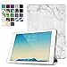TNP iPad 2/3 / 4 Case - Slim Lightweight Shell Smart Cover Stand, Hard Back Protection with Auto Sleep Wake for iPad 4th Generation with Retina Display, iPad 3 & iPad 2 (Marble White)