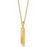 IROLD 24K Yellow Gold Center Pendant with Gold Frame &ndash; Available in Multiple Weights