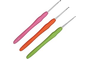 Crochet Hooks 2.0mm 2.5mm 3.0mm Crochet Needles QLRFFLJOY 3 pcs Crochet Hook Set DIY Yarn Weaving Tools for Knitting Gloves, Shoes, Bags, Hats, Socks, Scarf