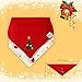 Christmas Baby Bandana Bib Soft Absorbent Cute Baby Bibs for Teething Drooling, Perfect Baby Shower Gift Set by Little Dimsum (Christmas 4-Piece Set)