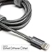 Apple MFi Certified - Lightning to USB Braided Cable with Aluminum Housing Color: Grey