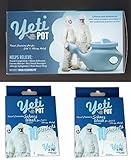 Yeti Pot Nasal Cleansing Pot With Two Boxes Of Schnoz Wash Refills! Perfect Cold And Allergy Relief!