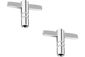Drum key, 2 Pcs 4 Square Hole Adjustment Wrench with Storage Box for Musical Instrument Assembly Tool
