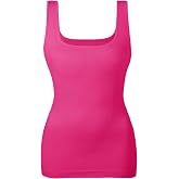 EUYZOU Women's Tummy Control Shapewear Tank Tops Seamless Square Neck Compression Tops Slimming Body Shaper Camisole