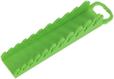 Sealey WR10HV Hi-Vis Green Spanner Rack Capacity 10 Stubby Spanners