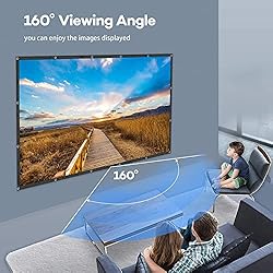 OWLENZ 100" Portable Projector Screen 4K HD 16:9