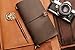 WANDERINGS Lined Leather Travelers Journal Travelers Notebook, Refillable - Perfect for Writing, Poetry, To Do Lists, Travelers, a Diary. Standard Size Lined Inserts - 8.5