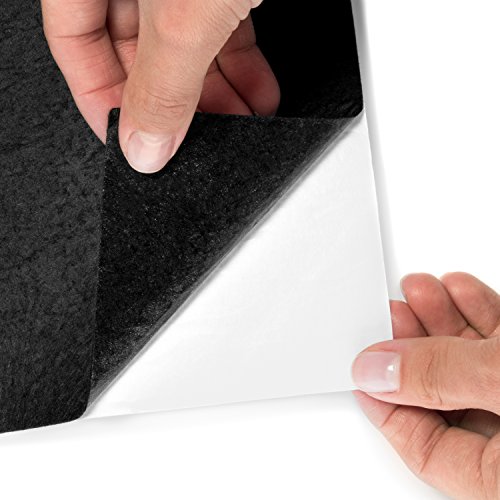 25 Pack - Self Adhesive Backing - 8x12" Crafting Felt Fabric - 25 Colors - Perfect for Homemade Halloween Costumes