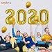 2021 Happy New Year Balloons | 42-inch Gold 2021 Number Foil Large Balloons | Perfect for New Year’s Party/Events as Balloon Decorations (Gold),