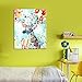 [Wooden Framed] Diy Oil Painting Paint by Number Kit for Adult Home Decor Wall Pic Value Gift-Painted Deer 12x16 Inch