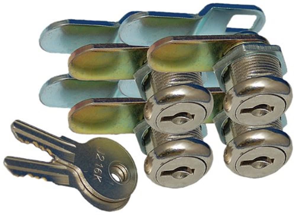 Prime Products 18-3315 Cam Locks - 7/8" Keyed, Pack of 4