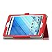 Acer Iconia One 8 B1-850 case, KuGi ® Acer Iconia One 8 B1-850-Multi-Angle Stand Slim-Book PU Leather Cover Case only fit for for Acer Iconia One 8 B1-850 tablet (Red)