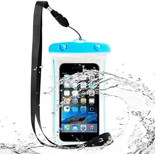 Universal Waterproof Case, QUWIN Waterproof Bag Pouch case for iPhone 7/6s/6 Plus/7 Plus, and Other Cellphones (Blue)