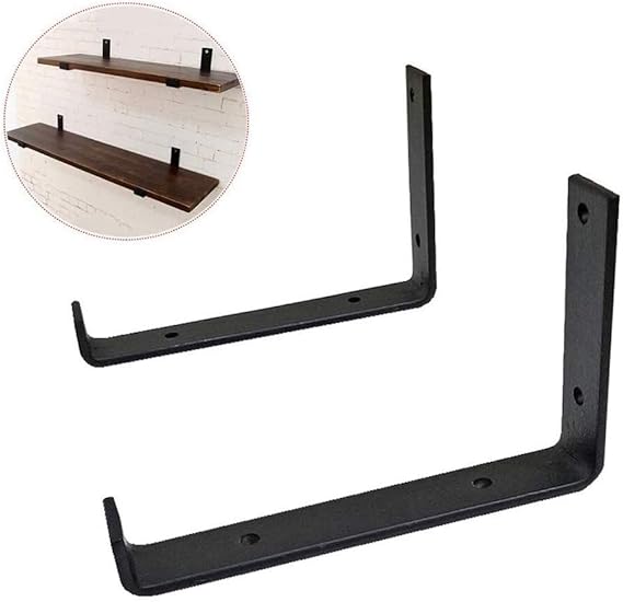 Floating Shelf Brackets 2pcs Black Floating Shelf Bracket