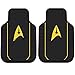 Star Trek Delta Command Logo Yellow Gold Car Truck SUV Front & Rear Seat Rubber Floor Mats - 4PC