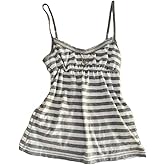 Floral Graphic Crop Tops Women Spaghetti Strap Tank Top Y2k Coquette Bow Tie Camisole Vintage Grunge Streetwear