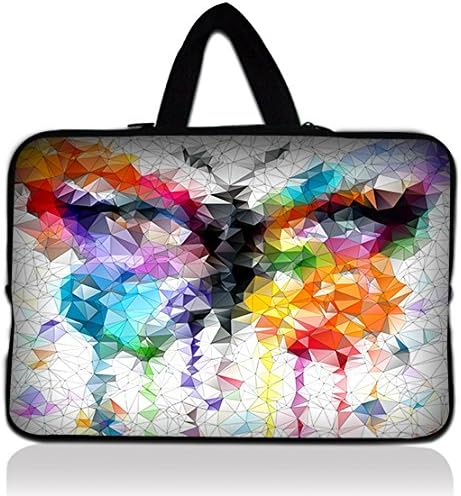 HYAIT Colorful Laptop Notebook Netbook Soft Neoprene Sleeve Bag Case for Apple Macbook Pro Air 13" &amp; Most 13 12 Inch Laptop Ultrabook Chromebook Laptop Notebook PAD - COLORFUL BUTTERFLY