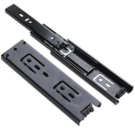 Whitelotous 2 Pcs 6inch Undermount Drawer Slides Tracker Cupboard