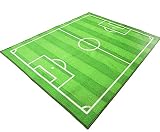 Buenocn Home Nylon Textile Waterproof Kids Rug World Cup Football Stadium Area Rug - Non Skid Gel Backing (40" x 51")