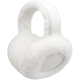 Kedofe Ear Muffs for Winter Women Foldable Fuzzy Cold Outdoor Earmuffs Soft Faux Furry Ear Warmers Covers