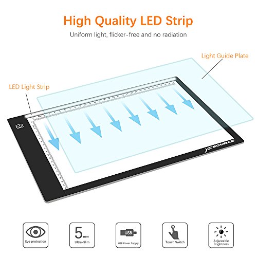 image for XCSOURCE A4 Ultra Slim LED Light Box Light Pad Artcraft Drawing Board 