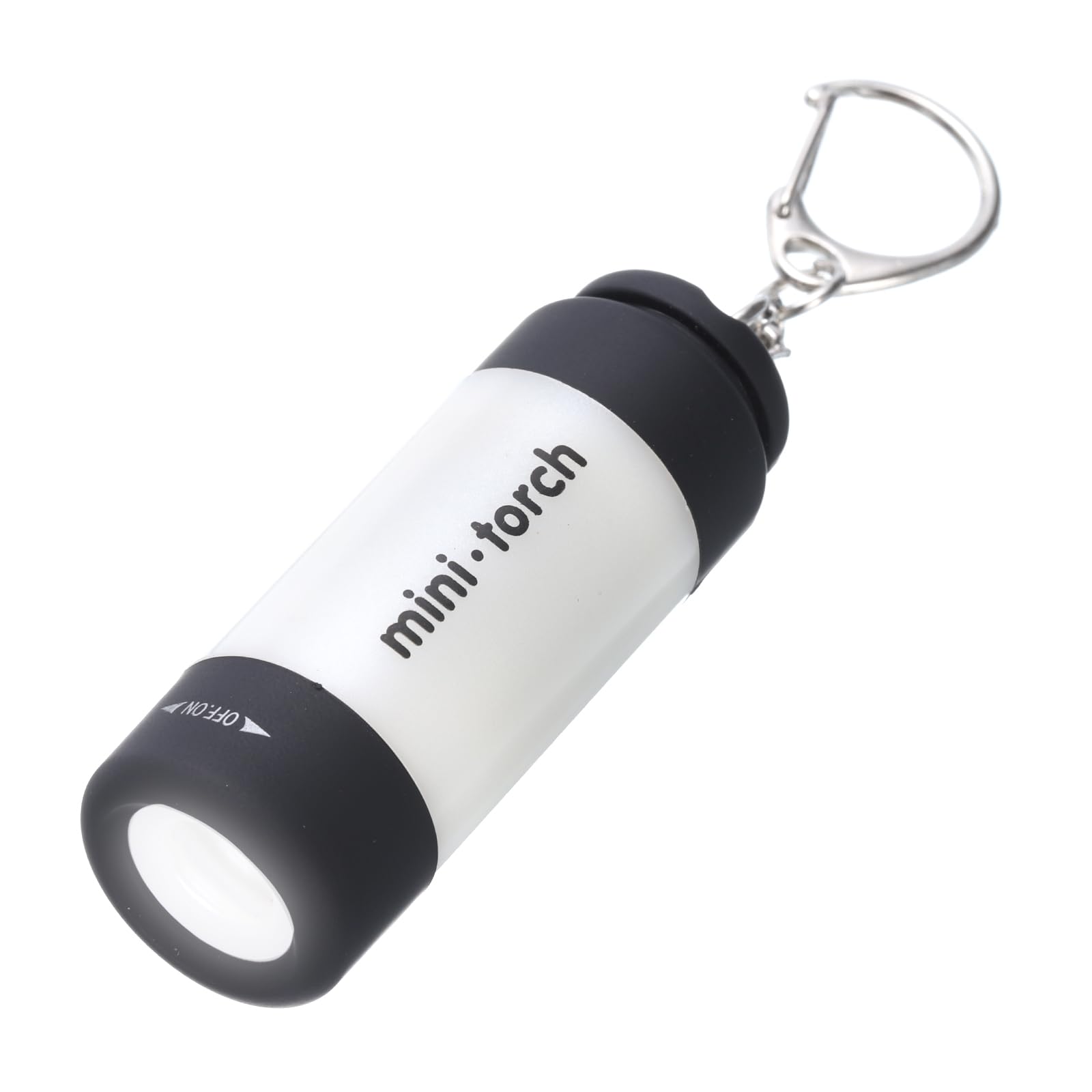 PATIKIL 2.56Inch Mini Keychain Flashlight, Pocket LED Flashlight Portable Torch USB Rechargeable for Outdoor Camping Party, White